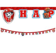 Banner i papp Paw Patrol Ready For Action, Happy B