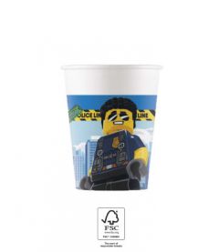 Drikkekrus i papp Lego City 8 stk