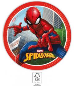 Papptallerken Spider-Man Crime Fighter 23 cm, 8 st