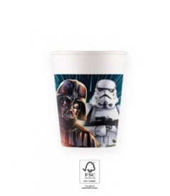 Drikkekrus i papp Star Wars Galaxy 8 stk