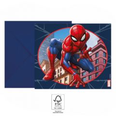 Invitasjonskort og konvolutter Spider-Man Crime Fi
