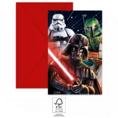 Invitasjonskort og konvolutter Star Wars Galaxy 6 