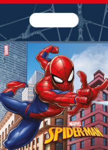 Gavepose i plast Spider-Man Crime Fighter, 6 stk