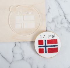 Norsk Flagg Cookie Embosser
