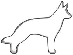 Utstikker Hund Schæfer 10,5 x 8 cm