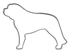 Utstikker Hund St. Bernhard 10 x 7 cm