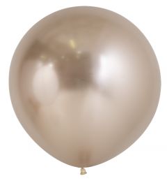 Ballonger Champagne Reflex Runde 60cm, 3 PK