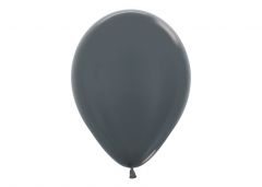 Ballonger Grå Metallic 30cm,100 PK