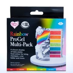 ProGel Pastafarger Rainbow, sett av 6
