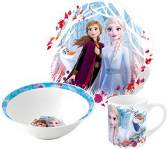 Barnesett i keramikk 3 deler, Frozen 2
