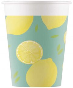 Drikkekrus i Papp, Lemon 8 stk