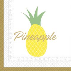 Papirservietter Pineapple 20 stk, 33x33cm