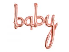 Ballong Baby RoseGold Folie 73,5x75,5cm