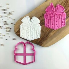Christmas Present Cookie Cutter and Stamp