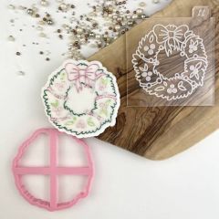 Christmas Wreath Cookie Cutter and Embosser
