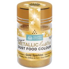 Designer Dust Gold Sparkles Metallic Food Colour, 