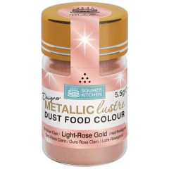 Designer Dust Light-Rose Gold Metallic Food Colour