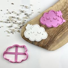 Cute Cloud Baby Shower Cookie Cutter and Stamp
