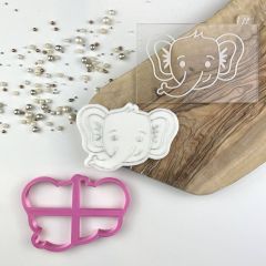 Elephant Jungle Cookie Cutter and Embosser