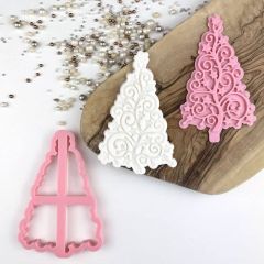 Extravagant Christmas Tree Cookie Cutter and Stamp