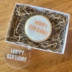 Happy Birthday Sunny Font Cookie Embosser