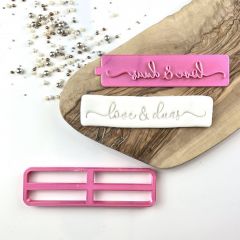 Love and Duas in Verity Font Ramadan Cookie Cutter and Stamp