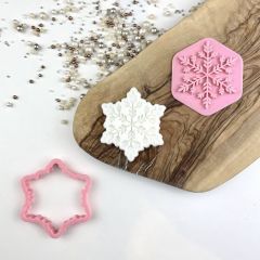 Mini Snowflake Christmas Cookie Cutter and Stamp