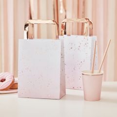 Partybag papir Ombre Rose Gold 5 stk, 17x27cm