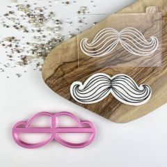 Moustache Cookie Cutter and Embosser