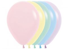 Ballonger Ass Pastel Matt 30cm 12pk