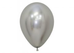 Ballonger Sølv Reflex 30cm, 12 PK