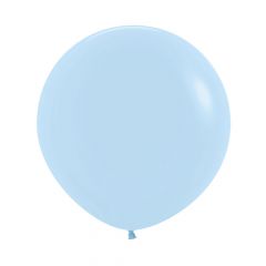 Ballonger Blå Pastel Matt Runde 60cm, 10 PK