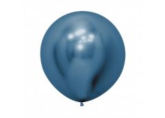 Ballonger Blå Reflex Runde 60cm, 3 PK