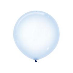 Ballonger Blå Crystal Pastel Runde 60cm, 10 PK