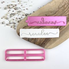 Ramadan in Verity Font Cookie Cutter and Stamp