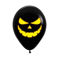 Ballonger Halloween Svarte 30cm, 25 PK