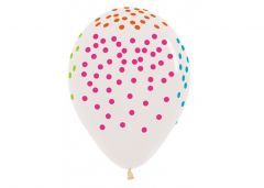 Ballonger Multicolor Confetti 30cm, 12 PK