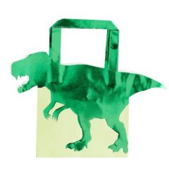 Partybag papir Dinosaurus 5 stk, 22x19cm