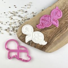 Turtle Under The Sea Cookie Cutter and Stamp